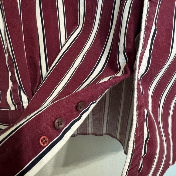 Vintage Wrangler Shirt Men Red Western
Striped Rodeo Cowboy 17.5 X 35 - Picture 7 of 11